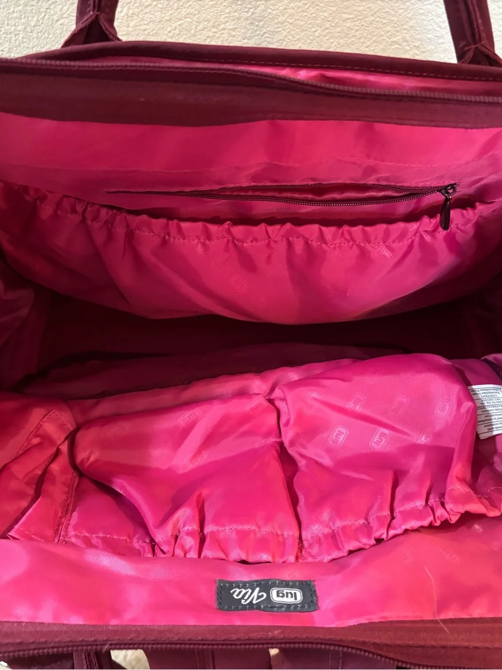 Lug Via - Brushed Cranberry Convertible backpack/Tote/Caryall